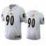 Pittsburgh Steelers #90 T.J. Watt Mens Nike White Golden Edition Vapor Limited NFL 100 Jersey