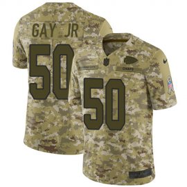 Nike Kansas City Chiefs #50 Willie Gay Jr. Camo Mens Stitched NFL Limited 2018 Salute To Service Jersey