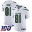 Nike New York Jets #81 Quincy Enunwa White Mens Stitched NFL 100th Season Vapor Limited Jersey
