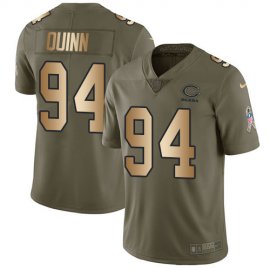 Nike Chicago Bears #94 Robert Quinn Olive/Gold Youth Stitched NFL Limited 2017 Salute To Service Jersey