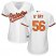 Baltimore Orioles #56 Darren ODay White Home Womens Stitched MLB Jersey