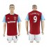West Ham United #9 Carroll Home Soccer Club Jersey