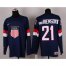 2014 Olympic Team USA #21 James van Riemsdyk Navy Blue Stitched NHL Jersey