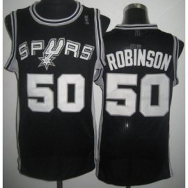 San Antonio Spurs #50 David Robinson Black Throwback Revolution 30 NBA Basketball Jerseys Cheap