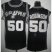 San Antonio Spurs #50 David Robinson Black Throwback Revolution 30 NBA Basketball Jerseys Cheap
