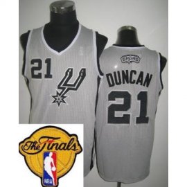 San Antonio Spurs 21 Tim Duncan Grey Revolution 30 2013 Finals Patch NBA Jerseys Cheap