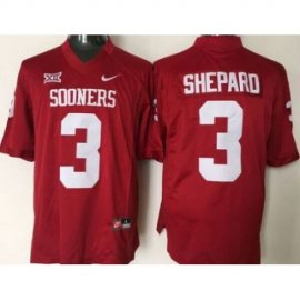 Oklahoma Sooners #3 Sterling Shepard Red XII Stitched NCAA Jersey