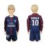 Paris Saint-Germain #10 Neymar Jr Home Long Sleeves Kid Soccer Club Jersey