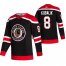Chicago Blackhawks #8 Dominik Kubalik Black Mens Adidas 2020-21 Reverse Retro Alternate NHL Jersey