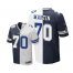 Nike Dallas Cowboys #70 Zack Martin Navy Blue/White Mens Stitched NFL Elite Split Jersey