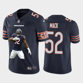 Chicago Chicago Bears #52 Khalil Mack Mens Nike Player Signature Moves 2 Vapor Limited NFL Jersey Navy Blue