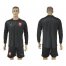 Czech Blank Black Long Sleeves Goalkeeper Soccer Country Jersey