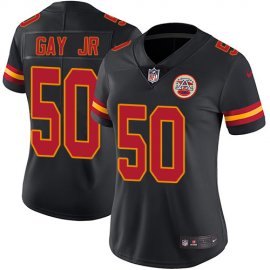 Nike Kansas City Chiefs #50 Willie Gay Jr. Black Womens Stitched NFL Limited Rush Jersey