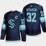 Seattle Kraken #32 Seattle Kraken Mens Adidas 2021-22 Navy Home Authentic Stitched NHL Jersey