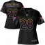 Tampa Bay Buccaneers #28 Leonard Fournette Black Womens NFL Fashion Game Jersey