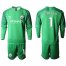 Manchester City #1 C.Bravo Green Goalkeeper Long Sleeves Soccer Club Jersey