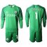 Manchester City #1 C.Bravo Green Goalkeeper Long Sleeves Soccer Club Jersey