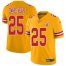Nike Kansas City Chiefs #25 Clyde Edwards-Helaire Gold Youth Stitched NFL Limited Inverted Legend Jersey
