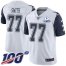 Nike Dallas Cowboys #77 Tyron Smith White Mens Stitched With Established In 1960 Patch NFL Limited Rush 100th Season Jersey