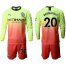 Manchester City #20 Bernardo Third Long Sleeves Soccer Club Jersey
