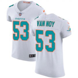 Nike Miami Dolphins #53 Kyle Van Noy White Mens Stitched NFL New Elite Jersey