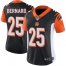 Nike Cincinnati Bengals #25 Giovani Bernard Black Team Color Womens Stitched NFL Vapor Untouchable Limited Jersey