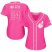 Cleveland Indians #24 Andrew Miller Pink Fashion Womens Stitched MLB Jersey