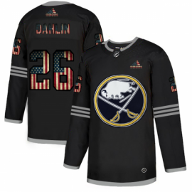 Buffalo Sabres #26 Rasmus Dahlin Adidas Mens Black USA Flag Limited NHL Jersey