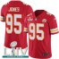 Nike Kansas City Chiefs #95 Chris Jones Red Super Bowl LIV 2020 Team Color Mens Stitched NFL Vapor Untouchable Limited Jersey