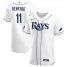 Tampa Bay Rays #11 Hunter Renfroe Mens Nike White Home 2020 World Series Bound Authentic Player MLB Jersey