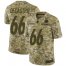 Nike Pittsburgh Steelers #66 David DeCastro Camo Mens Stitched NFL Limited 2018 Salute To Service Jersey