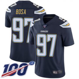 Nike Los Angeles Chargers #97 Joey Bosa Navy Blue Team Color Youth Stitched NFL 100th Season Vapor Limited Jersey