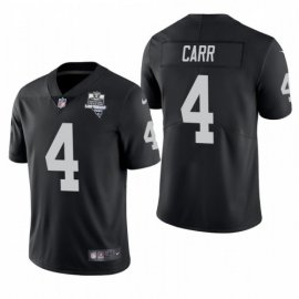 Las Vegas Raiders #4 Derek Carr Mens Nike 2020 Inaugural Season Vapor Limited NFL Jersey Black
