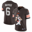 Cleveland Browns #6 Baker Mayfield Mens Nike Player Signature Moves Vapor Limited NFL Jersey Brown