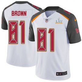 Nike Tampa Bay Buccaneers #81 Antonio Brown White Youth Super Bowl LV Bound Stitched NFL Vapor Untouchable Limited Jersey