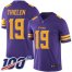 Nike Minnesota Vikings #19 Adam Thielen Purple Youth Stitched NFL Limited Rush 100th Season Jersey