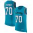 Nike Carolina Panthers #70 Trai Turner Blue Alternate Mens Stitched NFL Limited Rush Tank Top Jersey