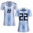 Womens Argentina #22 A.Gomez Home Soccer Country Jersey