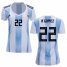 Womens Argentina #22 A.Gomez Home Soccer Country Jersey