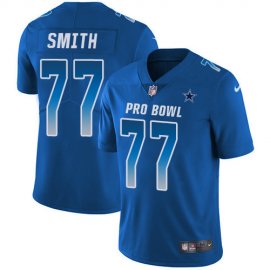 Nike Dallas Cowboys #77 Tyron Smith Royal Youth Stitched NFL Limited NFC 2018 Pro Bowl Jersey