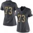 Nike Minnesota Vikings #73 Sharrif Floyd Black Womens Stitched NFL Limited 2016 Salute To Service Jersey