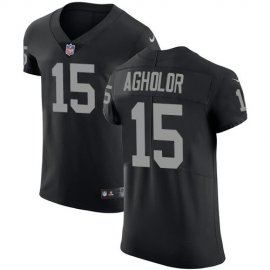 Nike Las Vegas Raiders #15 Nelson Agholor Black Team Color Mens Stitched NFL Vapor Untouchable Elite Jersey
