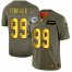 Los Angeles Rams #99 Aaron Donald NFL Mens Nike Olive Gold 2019 Salute to Service Limited Jersey