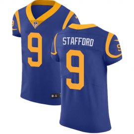 Los Angeles Rams #9 Matthew Stafford Royal Blue Alternate Mens Stitched NFL Vapor Untouchable Elite Jersey