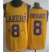 Los Angeles Lakers 8 Kobe Bryant Yellow Hardwood Classics Revolution 30 NBA Jerseys Cheap