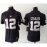 Nike Las Vegas Raiders #12 Kenny Stabler Black Team Color Womens Stitched NFL Elite Jersey
