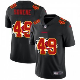 Kansas City Chiefs #49 Daniel Sorensen Mens Nike Team Logo Dual Overlap Limited NFL Jersey Black
