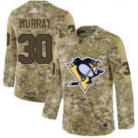 Adidas Pittsburgh Penguins #30 Matt Murray Camo Authentic Stitched NHL Jersey