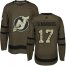 Adidas New Jersey Devils #17 Wayne Simmonds Green Salute to Service Stitched NHL Jersey