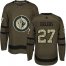 Adidas Winnipeg Jets #27 Nikolaj Ehlers Green Salute to Service Stitched Youth NHL Jersey